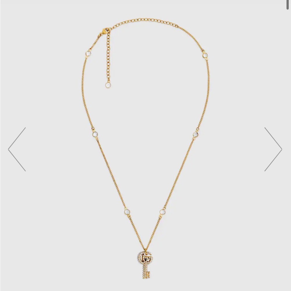 Gucci Key Necklace with Crystals